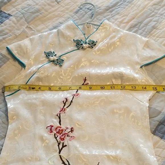 **SOLD White Jin He Chinese Dress, Size S - Picture 7 of 9